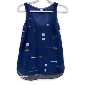 Aritzia Babaton 100% silk sleeveless blouse size XS